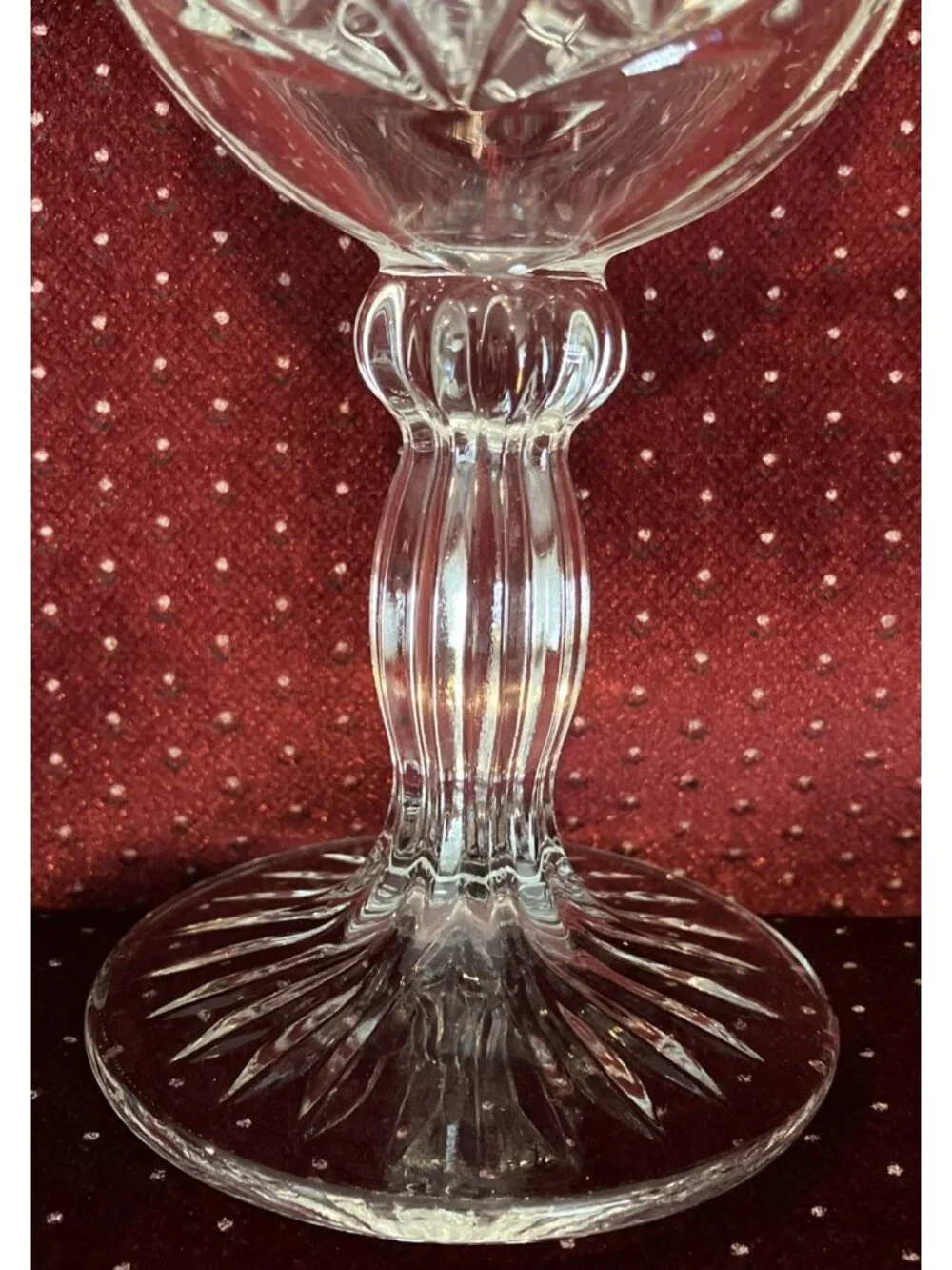 Set Of 2 Libbey Hobstar Water Glasses/Goblets 7 1/4”